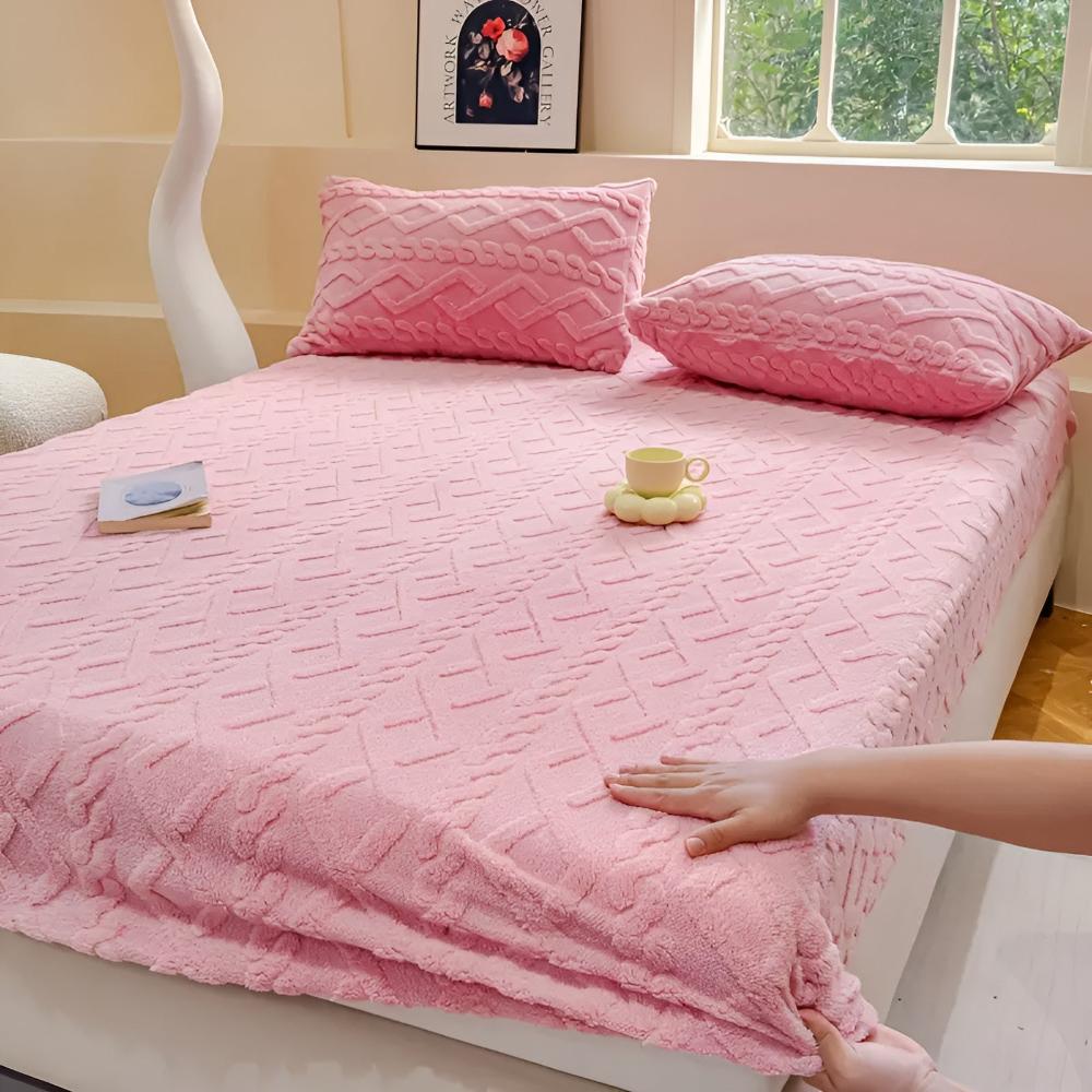 Juego de Sábanas de Sherpa de Terciopelo Premium