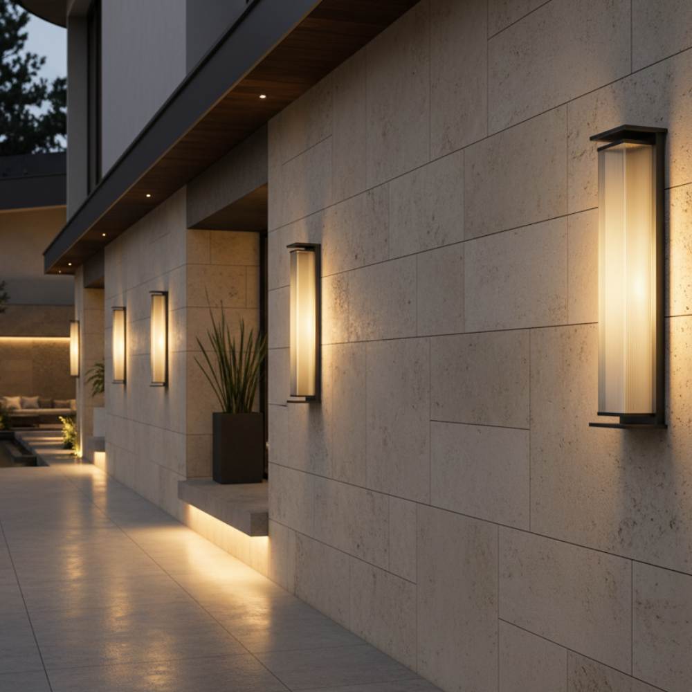 Luz de Pared Moderna para Exteriores | Aplique de Pared LED de Acero Inoxidable Impermeable para Iluminación de Patio y Porche
