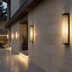Luz de Pared Moderna para Exteriores | Aplique de Pared LED de Acero Inoxidable Impermeable para Iluminación de Patio y Porche