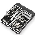 ProTrim ManiPro | Set de Manicura 19-en-1 de Acero Inoxidable | Profesional y Portátil