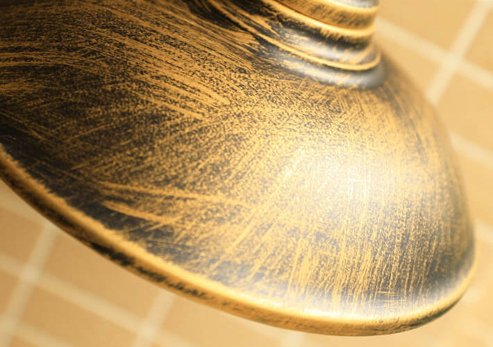 Lámpara de pared exterior curva de hierro impermeable Retro Loft Dome 1 luz | Brehn