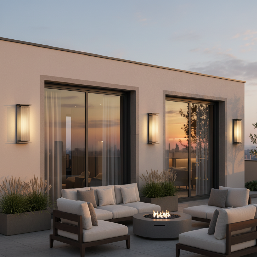 Luz de Pared Moderna para Exteriores | Aplique de Pared LED de Acero Inoxidable Impermeable para Iluminación de Patio y Porche
