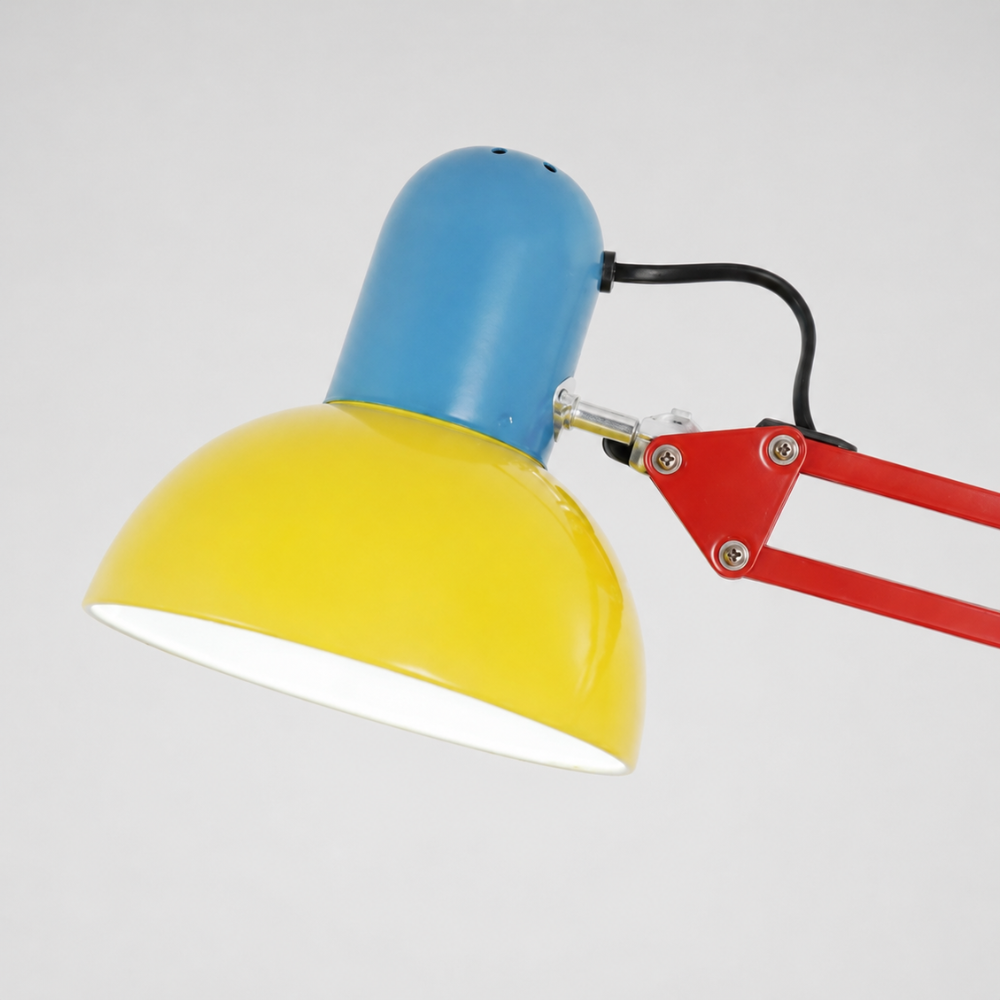 Lámpara de Pie Flexo Memphis | Lámpara de Metal Ajustable Moderna para Sala de Estar