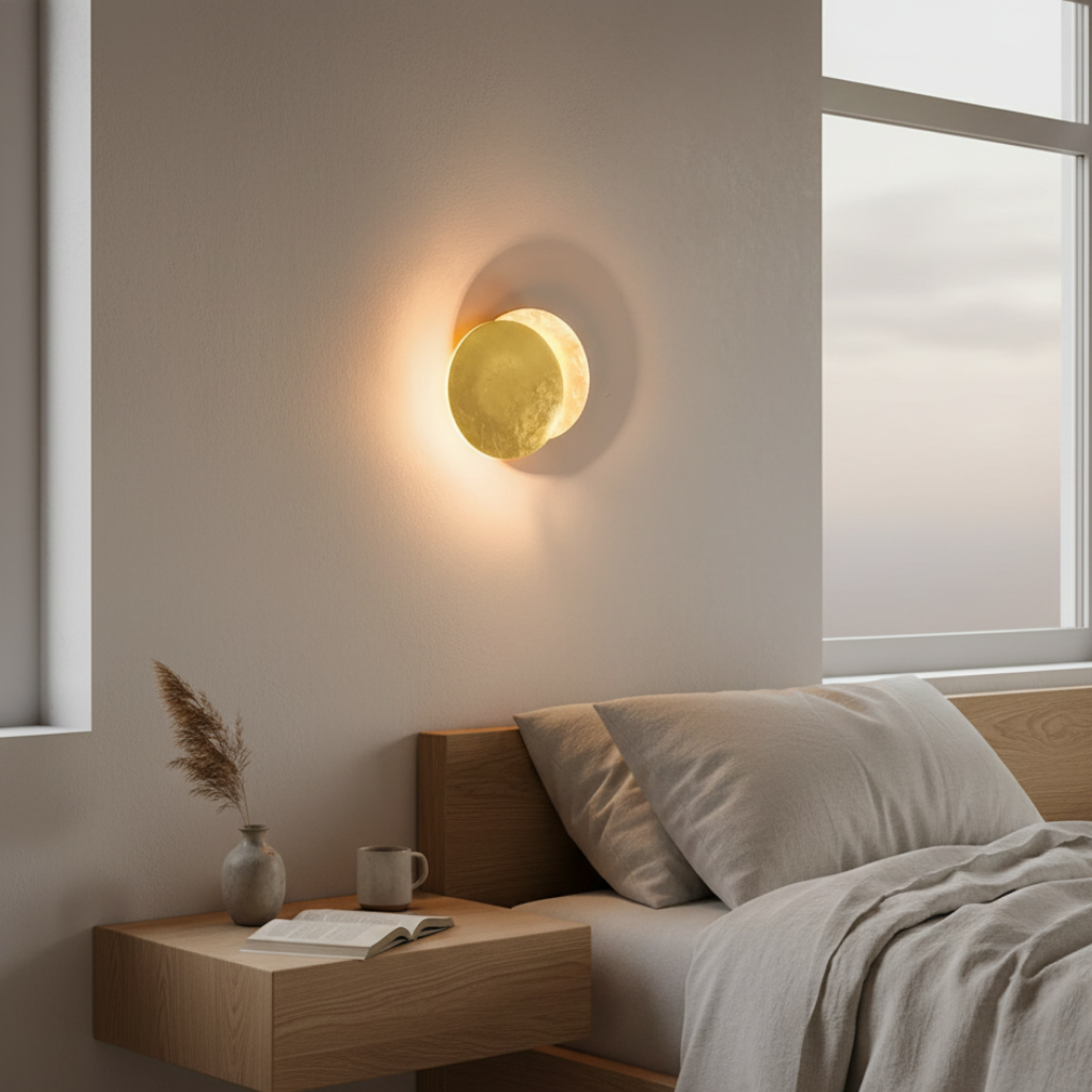 Aurelia Eclipse - Luz de Aplique LED Rotativa de 360° para Efectos Ambientales Elegantes