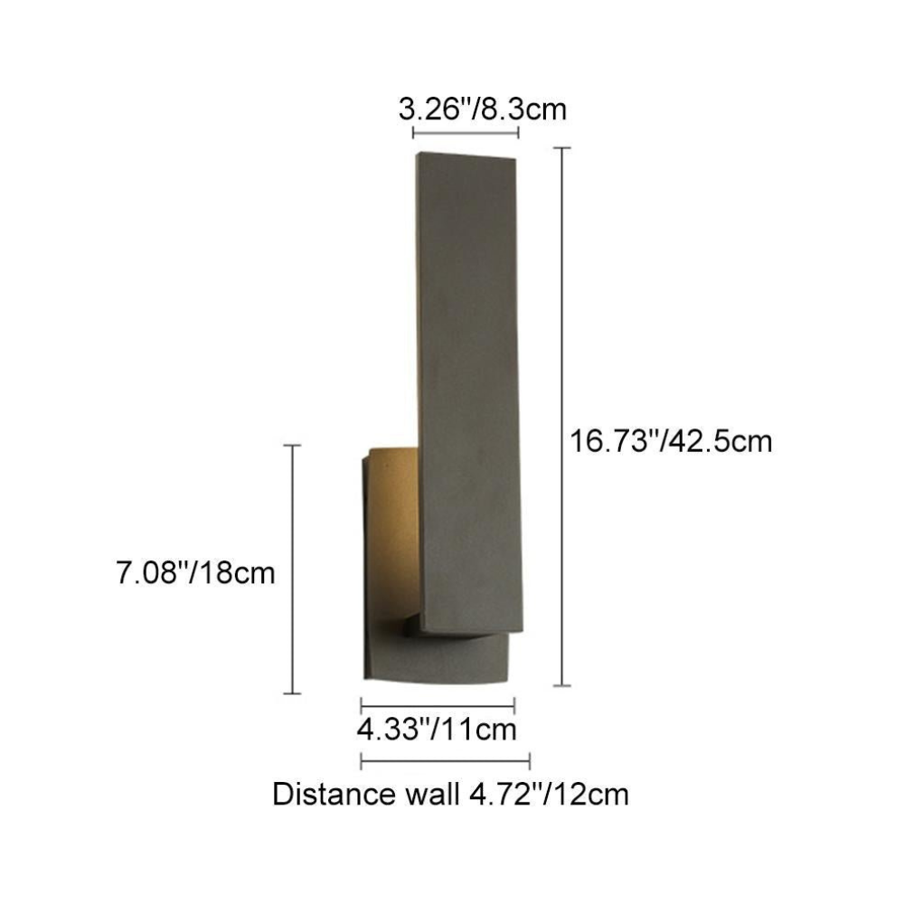 Architex | Aplique de pared exterior moderno y minimalista para iluminación exterior