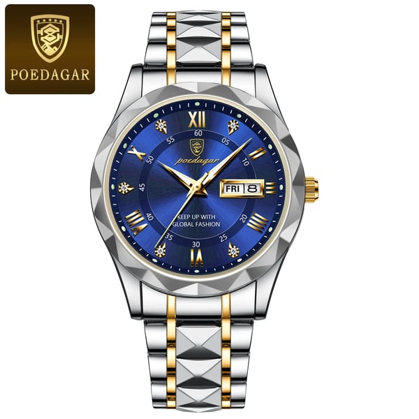 Reloj de pulsera de lujo para hombres, impermeable, de marca premium, con función de luz