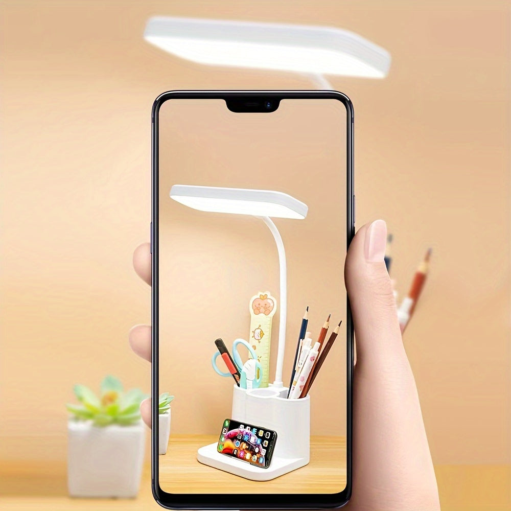 Lámpara de Escritorio LED Recargable y Ajustable – Perfecta para Leer y Trabajar