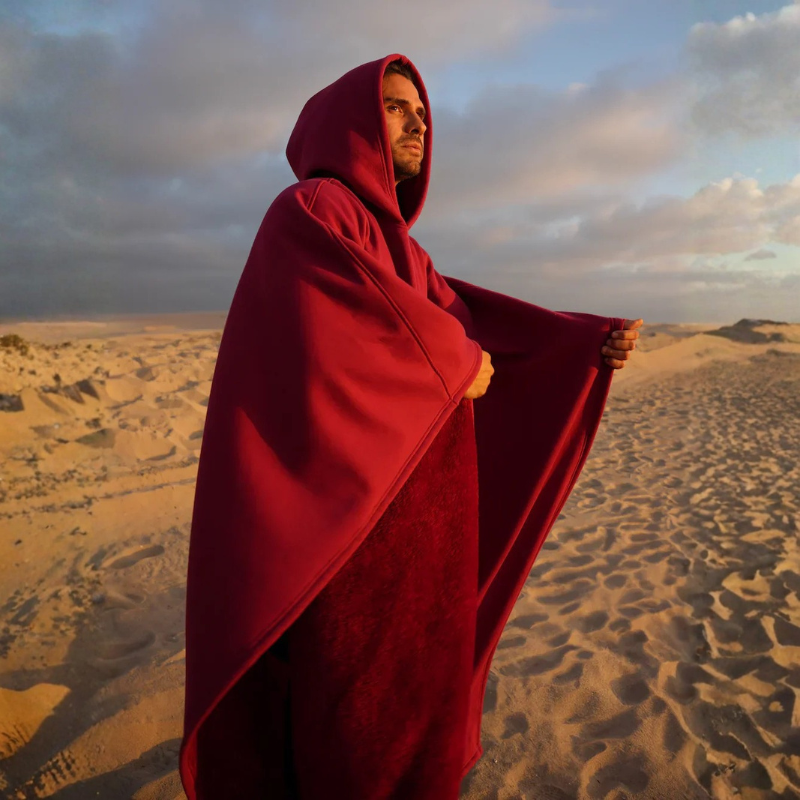 Sudadera con Capucha de Manta de Franela Oversized