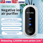 Collar Purificador de Aire Mini Personal | Purificador de Aire Portátil con Carga USB