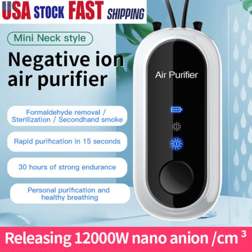 Collar Purificador de Aire Mini Personal | Purificador de Aire Portátil con Carga USB