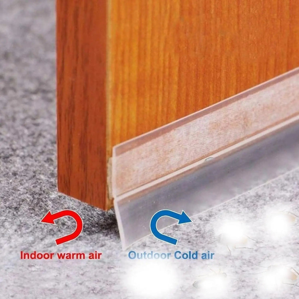 Tira de Sello de Silicona para Puertas para Protección contra Corrientes de Aire, Polvo y Ruido, Paquete de 2