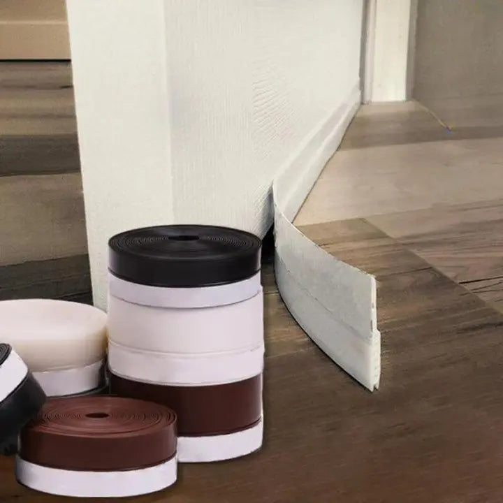 Tira de Sello de Silicona para Puertas para Protección contra Corrientes de Aire, Polvo y Ruido, Paquete de 2