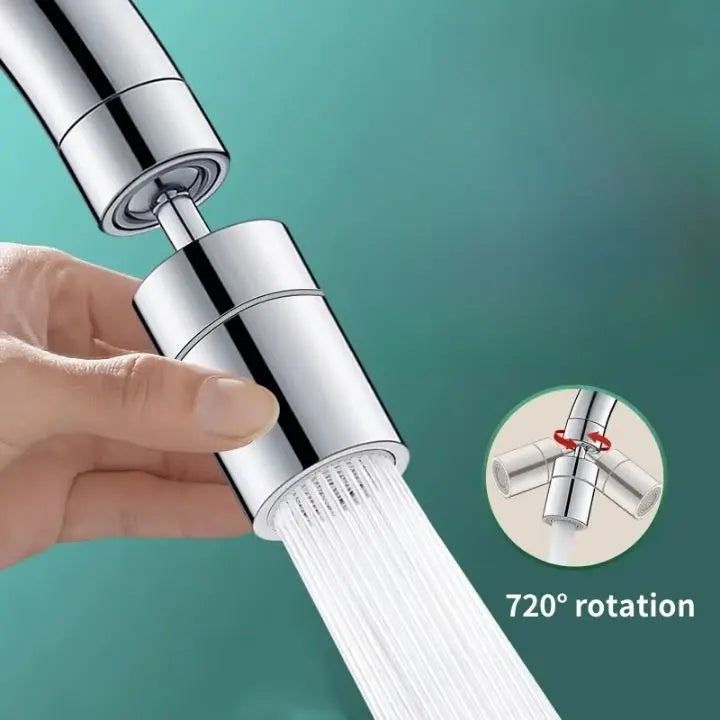 Accesorio de Grifo 360° – Sin Salpicaduras con 2 Modos de Rocío