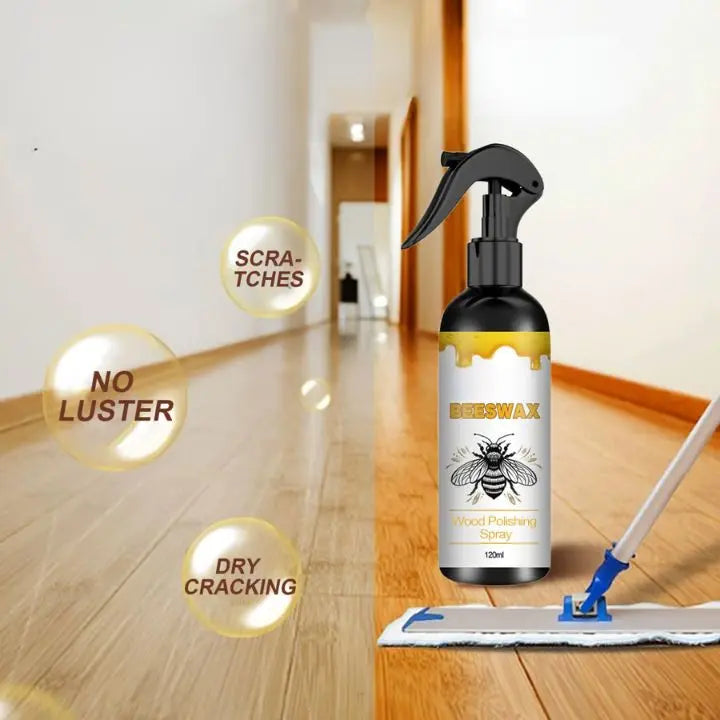 Kalsten | Spray de Cuidado de Cera de Abeja Natural – Pulidor de Madera No Tóxico