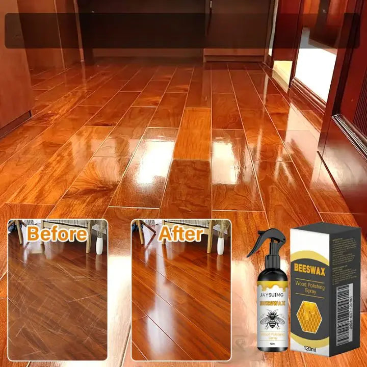 Kalsten | Spray de Cuidado de Cera de Abeja Natural – Pulidor de Madera No Tóxico