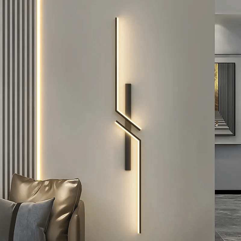Moderna lámpara de pared con un toque artístico