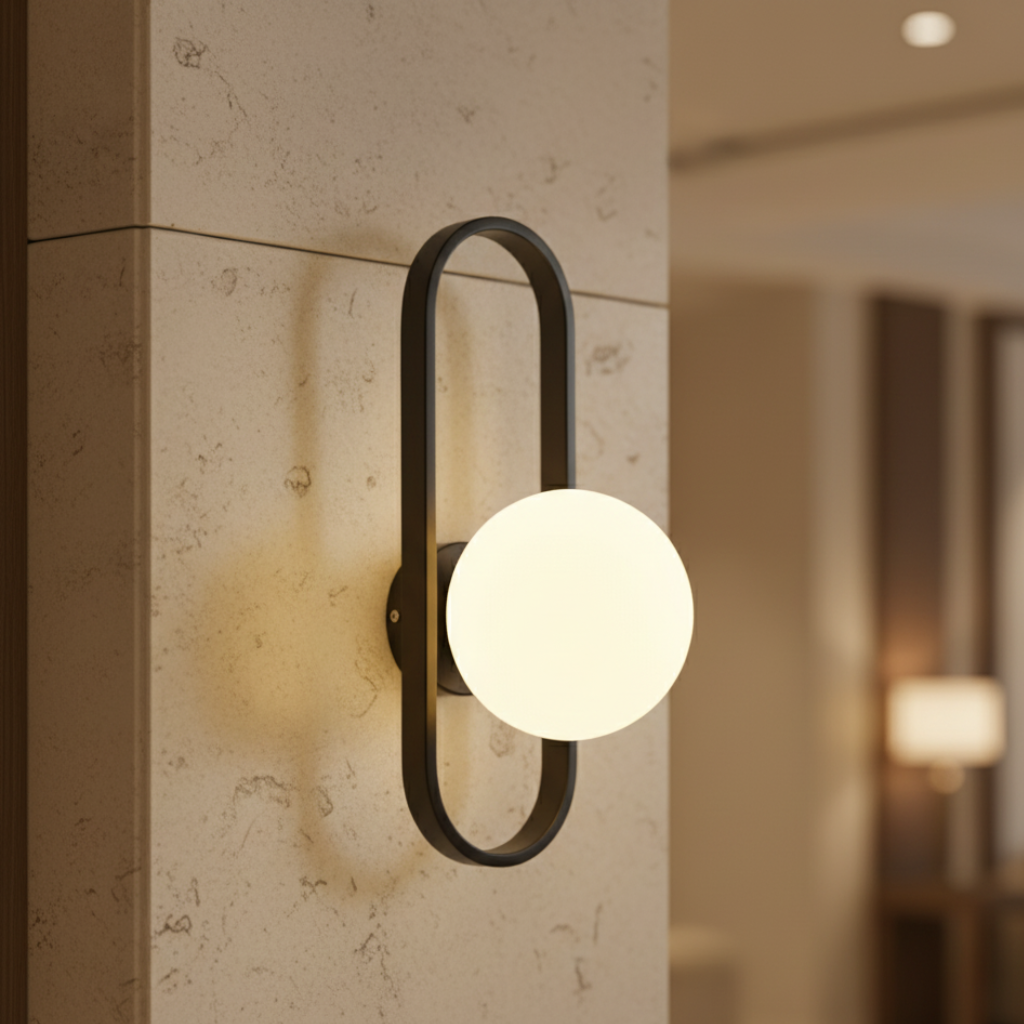 Aplique de Pared de Vidrio Elegante - Luz de Pared Moderna para una Atmosfera Acogedora en Interiores