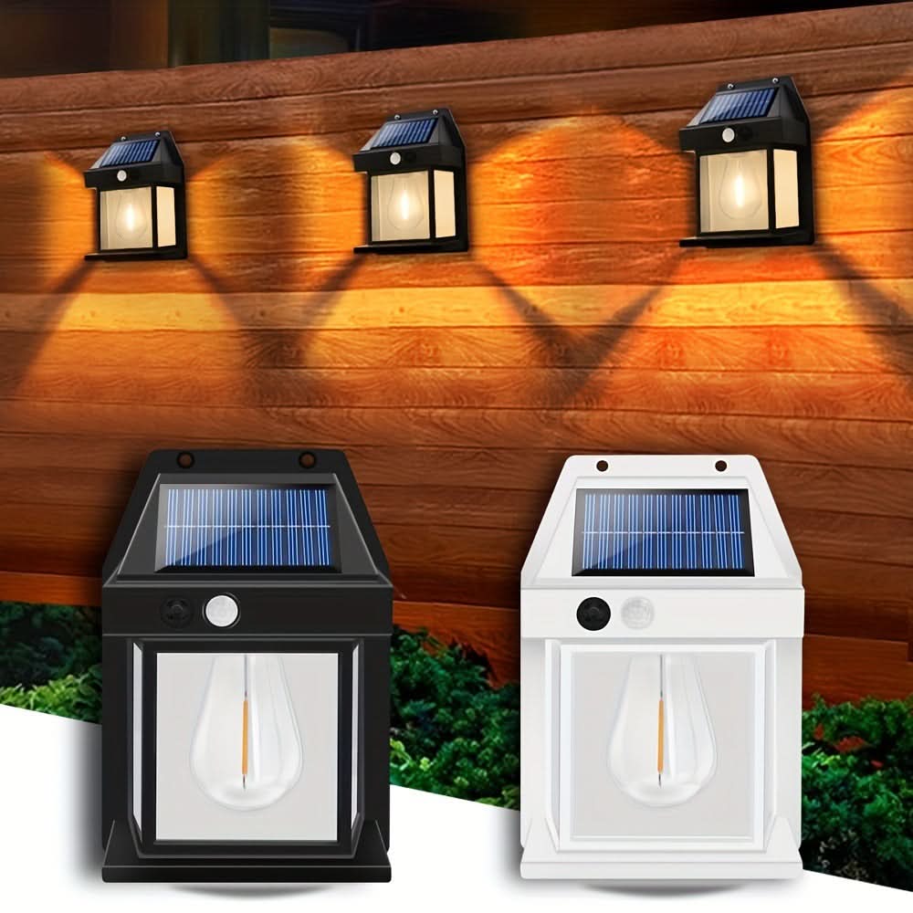 Lámpara solar para jardín y exterior