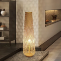 Yorumi | Lámpara de Suelo Tradicional Japonesa de Bambú con Luz Suave para Sala de Estar