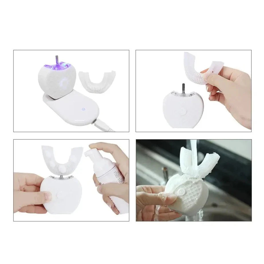 Cepillo de dientes de silicona en forma de U