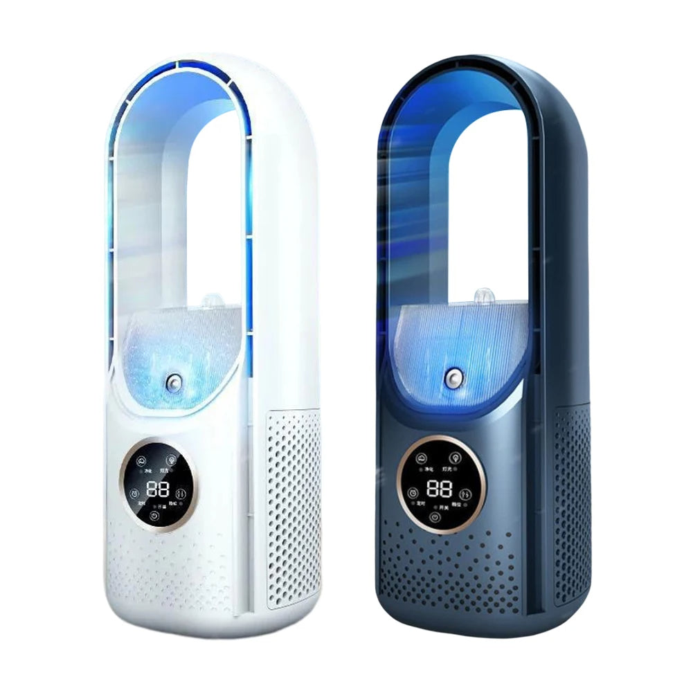 Refrigerador de aire portátil – Alimentación por USB – 6 velocidades – Para el hogar, la oficina y los viajes