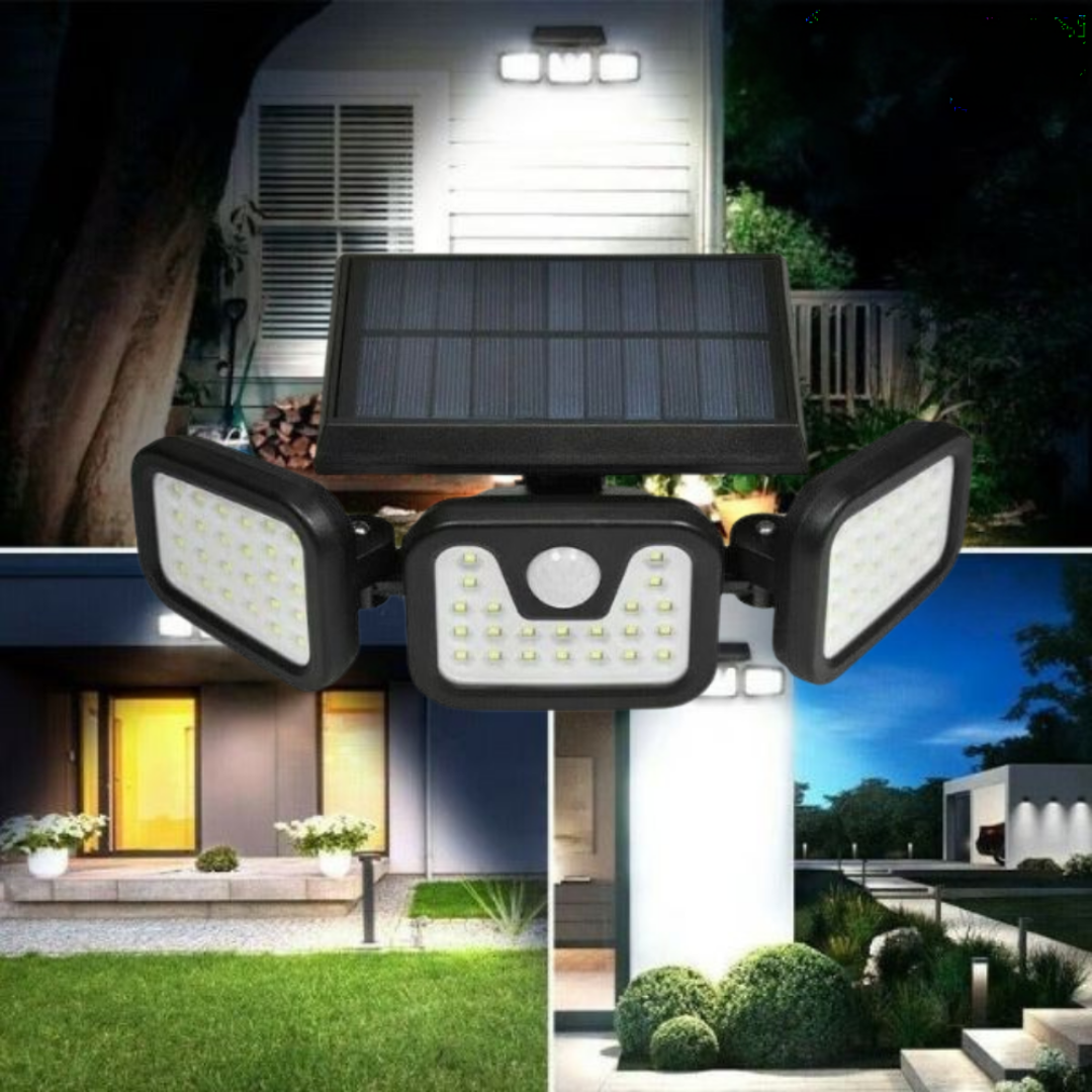 Aplique solar exterior con detector de movimiento