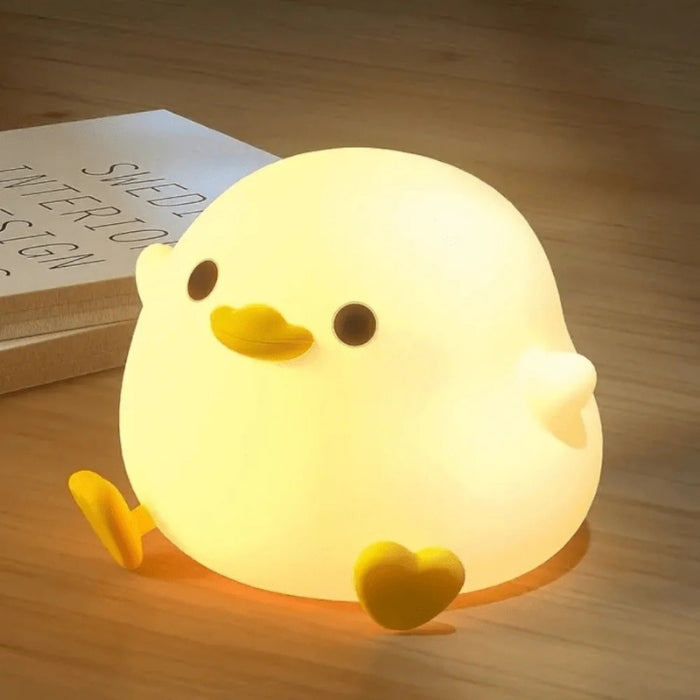 GlowDuck – Lámpara Nocturna con Sensor Táctil y Colores RGB