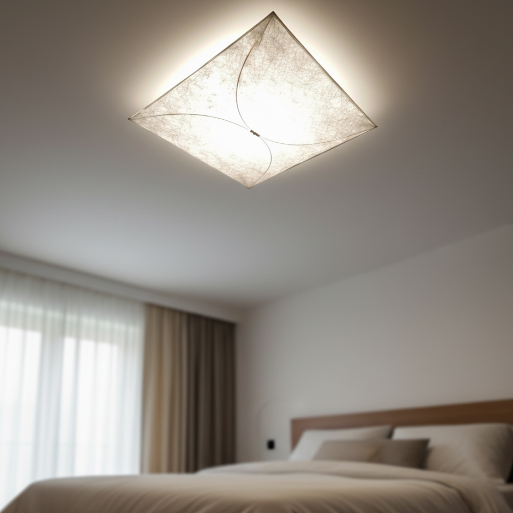 Luz de Techo Kite - Lámpara Etérea de Papel DuPont para Iluminación Suave