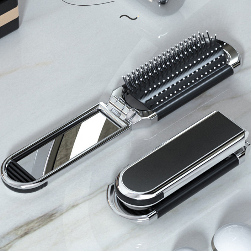 Espejo de Viaje MirrorFlex con Cepillo para el Cabello | Plegable y Compacto | Estilo Práctico en Movimiento