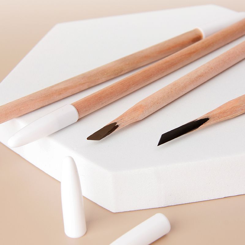 Lápiz de Cejas Impermeable Hecho de Madera
