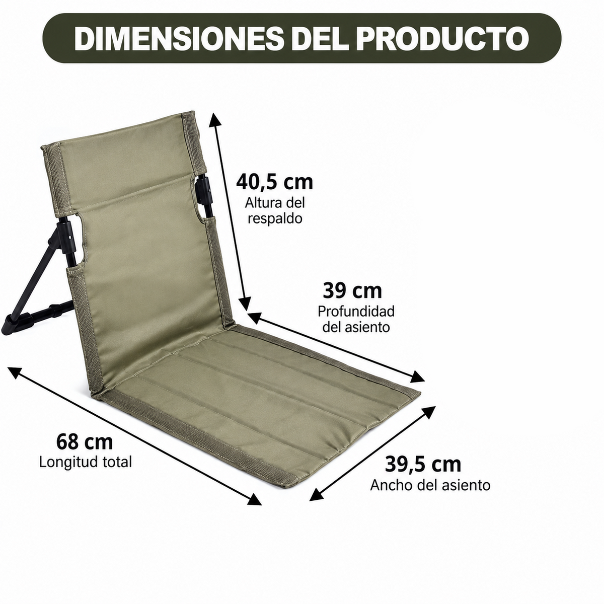 TREKASE Silla de Camping Plegable | Ultraleve y resistente a la intemperie | Estructura de aluminio | Acolchada para mayor comodidad | Fácil de montar