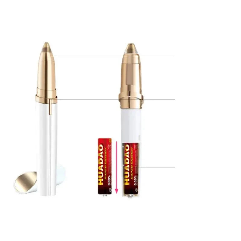 Recortador de cejas eléctrico LED