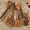 Utensilios de Cocina de Madera Premium | 7 Sets