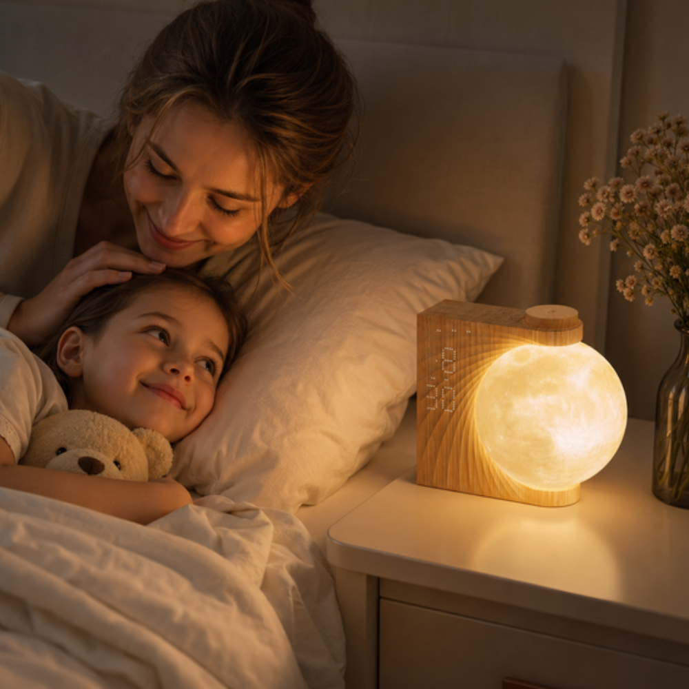 Reloj Despertador Restora Sunrise - Luz Gradual para Despertar y Lámpara de Mesita de Noche