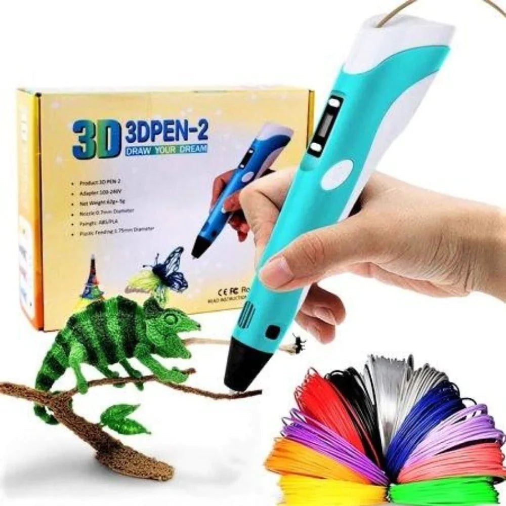 Bolígrafo de Impresión 3D para Niños con Kit de Filamento PLA