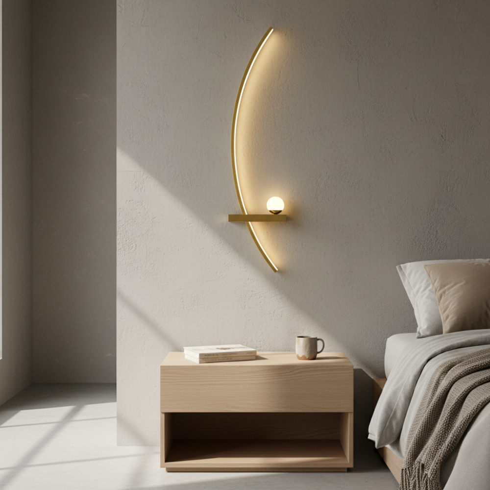 Luz de Pared LED Elegante – Aplique de Aluminio Moderno para Interiores del Hogar
