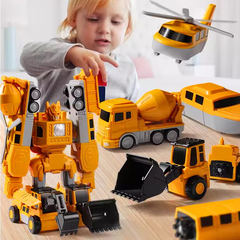MagnaBuild – Set de vehículos de construcción magnéticos creativos | 50% DESCUENTO