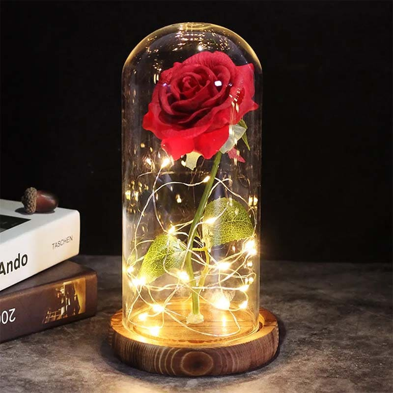 Regalo del Día de la Madre | Luz LED Decorativa en Forma de Rosa con Diseño Portátil