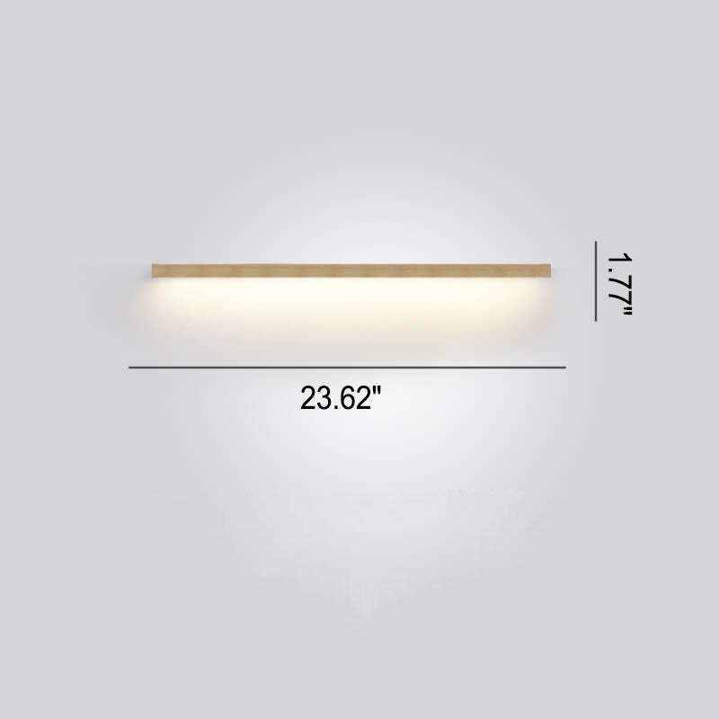 Lisslune | Luz de Pared LED Japonesa ZenBeam | Diseño de Madera Sólida | Iluminación de Acento Moderna