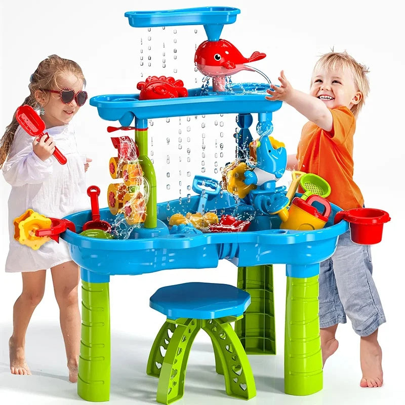 KIDSPLASH | Mesa de Arena y Agua 3-en-1 para Niños