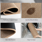 PureStep - Alfombra de Cocina Tejida con Respaldo de Goma Antideslizante, Lavable y Absorbente de Agua para Decoración Moderna del Hogar