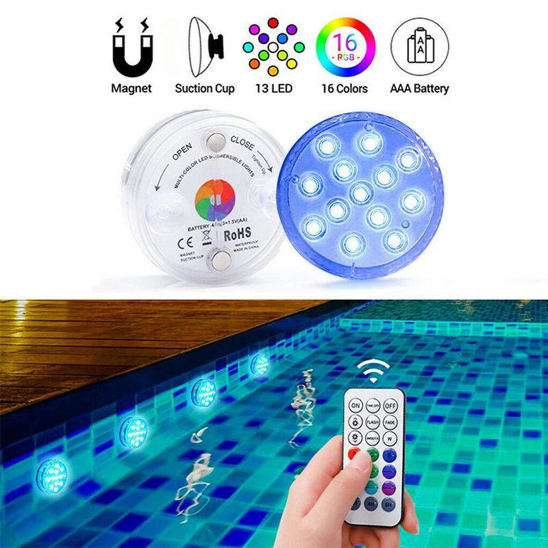 Kalsten | Luz LED de Control Remoto a Prueba de Agua con Ventosa Magnética