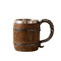 BrewHaven – Taza de cerveza de madera hecha a mano con diseño clásico