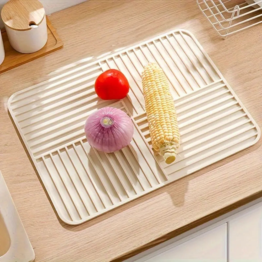 Tapete de Secado Plegable Multiusos con Superficie Estriada