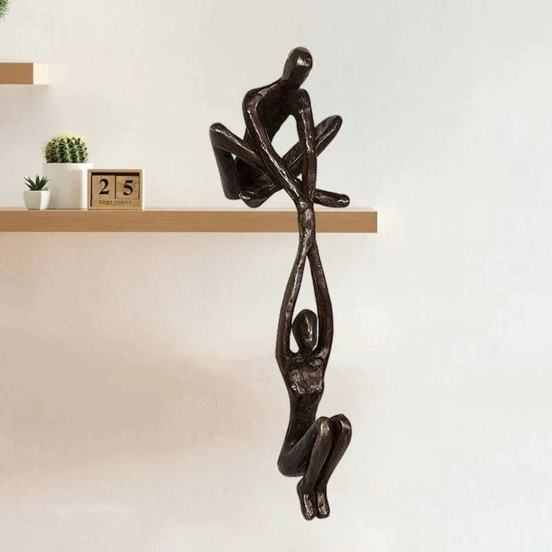 Amor Eterno y Fuerza | Escultura Figurita | Decoración para el Hogar | Decoración Única
