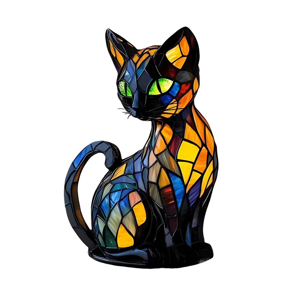 Lisslune | Lámpara de Gato Brillante Hecha a Mano Lumikat – Iluminación Ambiental y Regalo