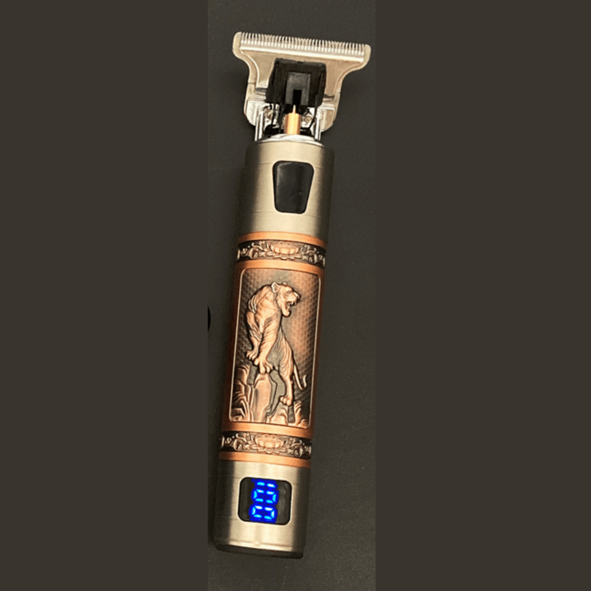 SKULLTRIM – Tondeuse à barbe vintage avec batterie et coupe précise pour barbe et cheveux