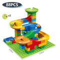 Marble Run Bloques de Construcción – Laberinto Creativo con Tobogán y Pista de Canicas para Niños – Juego Educativo para Resolución de Problemas y Fantasía