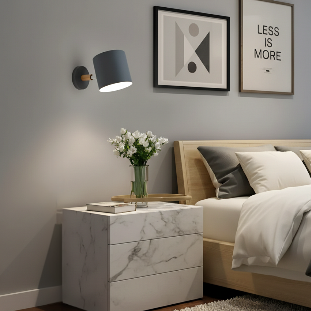 MacaronRay - Lámpara de Pared Ajustable y Aplique de Pared con Diseño Escandinavo Pastel