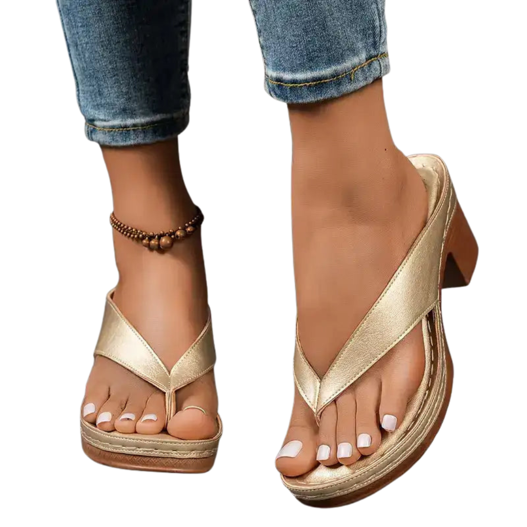 Sophia - Sandalias ortopédicas cómodas y elegantes con tacón alto